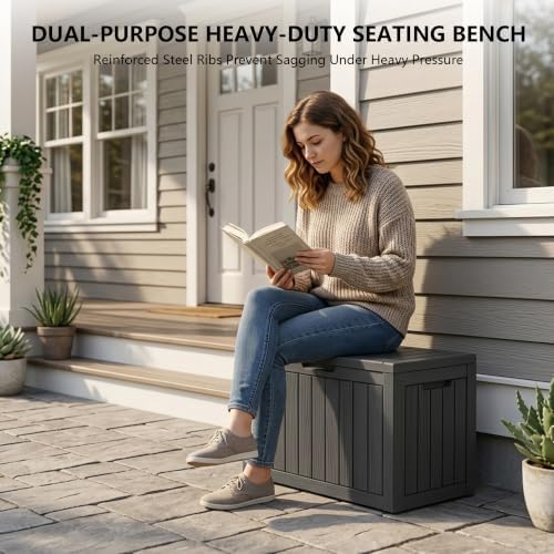 Outdoor Storage Box, 50 Gallon Waterproof Deck Box [Upgraded 3.0] - Image 6