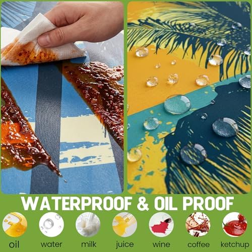 Picnic Table Cover with Bench Covers Table Cloth Tablecloth Glamping Furniture Decor Camp Camper Camping Essentials Outdoor Summer Beach Roadtrip Motorhome Trailer Rv Travel Vacation Canping Gear Kit - Image 4