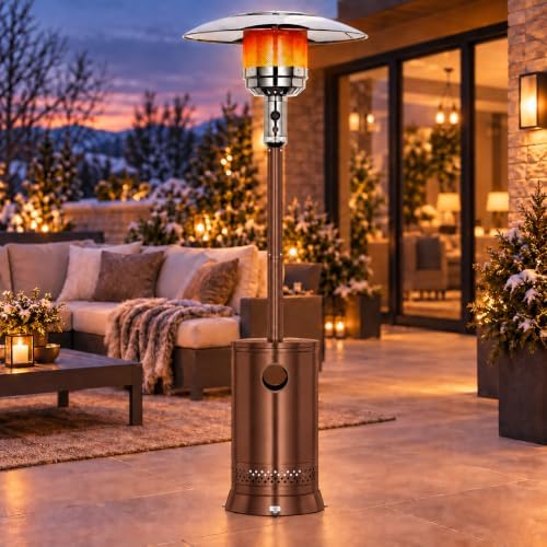 FOOWIN Patio Heater 48,000 BTU Outdoor Propane Heater with Wheels by Unknown