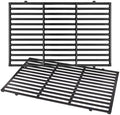 7524 Grill Grates Replacement for Weber Genesis 300 series,Genesis E310 E320 E330 S310 S320 S330 Gas Grill,19.5" x 12.9" Porcelain-Enameled Cast-Iron Cooking Grates for Weber Parts 7524 & 7528,2-Pack by WelcometoFlameDuty