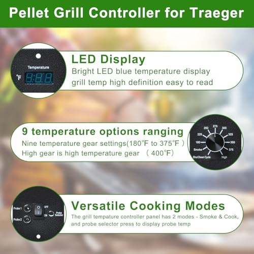 Digital Thermostat Kit Compatible with Traeger Pro Series Pellet Grills - Image 3
