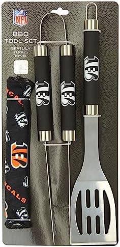 NORTHWEST NFL 3 Piece Team Color and Logo BBQ Grill Set: Spatula, Tongs, and Towel - Image 4
