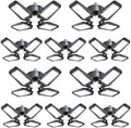 Garage Lights 10 Pack 120W, 12000LM LED Garage Lights with 4+1 Deformable Panels 6500K Screw in LED Shop Lighting for Workshop, Basement Support E26/E27 by TOPAUBUB
