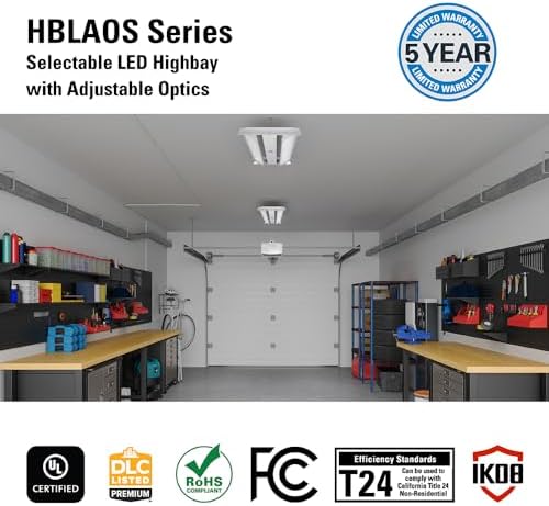 Metalux HBLAOS 2ft Linear High Bay LED Adjustable Optics - Image 5