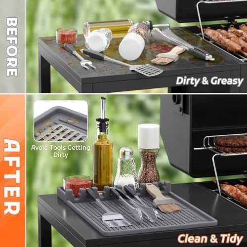 MealHelper Silicone Griddle Tools Mat Compatible with Blackstone Griddles - Image 4