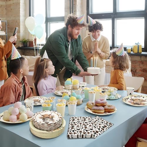 180PCS Highland Cow Paper Plates and Napkins Party Supplies Serve 60 - Image 7