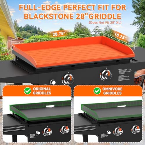 Silicone Griddle Mat Cover for Blackstone - 28 Inch Full-Edge Coverage Magnetic Silicone Grill Cover, Heavy Duty Food Grade Griddle Protective Mat, Keep Your Grill Clean and Rust-Free - Image 5