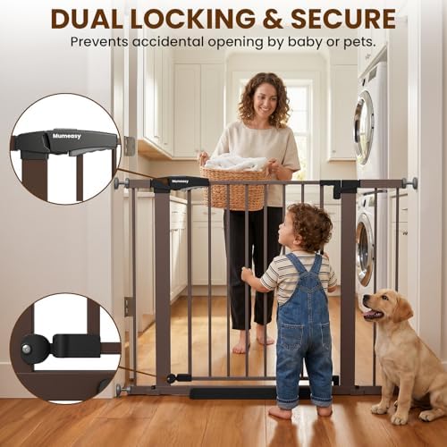Baby Gate for Stairs, 29.7-40.6" Adjustable Dog Gate Indoor, No Drilling - Image 6