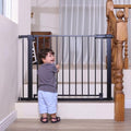 Babelio Baby Gate for Stairs No Drilling, 41-46" Wide Dog Gate with Door by BABELIO