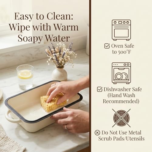 QuliMetal 5 Qt Enameled Cast Iron Bread Pan with Lid for Sourdoug - Image 6