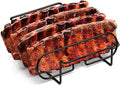 Sorbus Rib Rack for Smoking, Grill Roasting Stand (11", Black) by Sorbus
