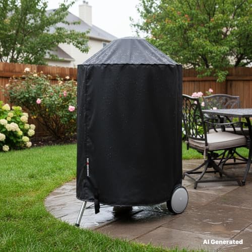 Suphomeware 26 Inch Kettle Grill Cover for Master-Touch Charcoal Grill - Image 6