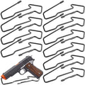 Yaocom 10 Pcs Pistol Display Stand Gun for Pistols Indoor Secure Pistol Holder and Gun Display Organizer for Safes or Auction Veterans Cabinets Gifts for Man by Yaocom