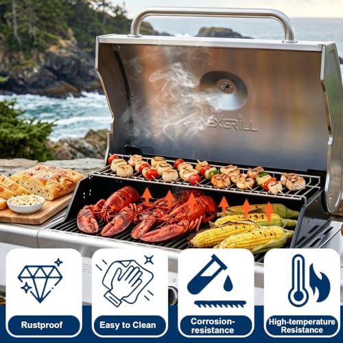 Replacement Warming Rack for Nexgrill Home Depot 720-0925P 720-0925PG 720-0925S 720-0925 720-0925PA, Stainless Steel Upper Grill Warming Rack for Nexgrill 3/4-Burner Gas Grill Parts, 23.62" x 7.2" - Image 5