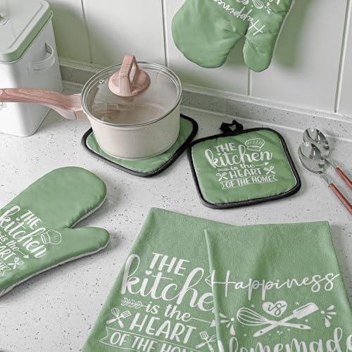 Sratte 6 Pcs Kitchen Decor Accessories Set, Kitchen, Sage Green - Image 3