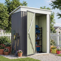 Patiowell 5x3 FT Outdoor Storage Shed with Floor Frame, Small Metal Sheds by Patiowell