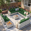 Outdoor Patio Furniture Set PE Wicker Rattan Outdoor Sectional Sofa by MuphyersPatioFurniture