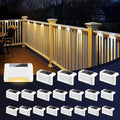 PATIOWIN Solar Fence Lights Outdoor Waterproof, Warm White, 20 Pack by PATIOWIN