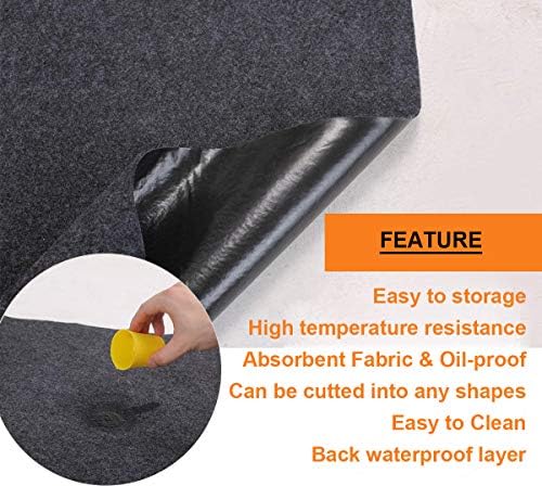 Brinman Under Grill Mat,Premium 36"x48"Absorbent Oil Protective mats for Deck &Patio,Grill Mat for Deck,Under Grill Floor Pad to Protect Deck,BBQ Mat for Under BBQ,Waterproof,Reusable - Image 5