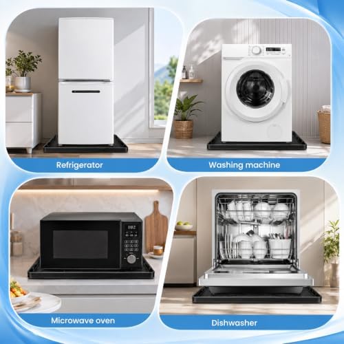 Washing Machine Mat for Under Washer & Dryer, Silicone 28.7"x28.7" - Image 7