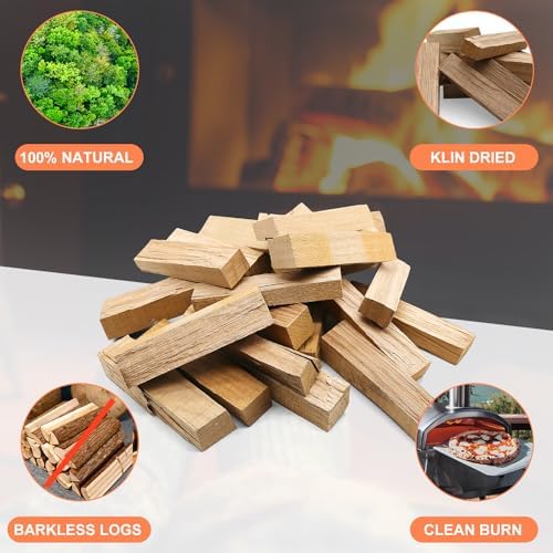 Kiln-Dried Oak Wood for Pizza Ovens, 5-Inch Barkless Logs, Ideal for Ooni, Gozney, Solo Stove, and Other Wood-Fired Pizza Ovens, Grills, and Smokers - Approx. 12 lbs - Image 4