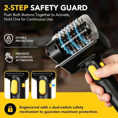 Electric Grill Brush, Cordless Rechargeable BBQ Cleaner with Stainless Steel Rotating Brush Head, Scraper, Extra Replacement Head, Heat Resistant Gloves for Gas & Charcoal Grills - Image 3