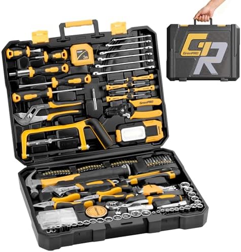 GRENPRO 218PCS Basic Auto Hand Tool Set Household Repair Tool Box Kit by GrenPRO