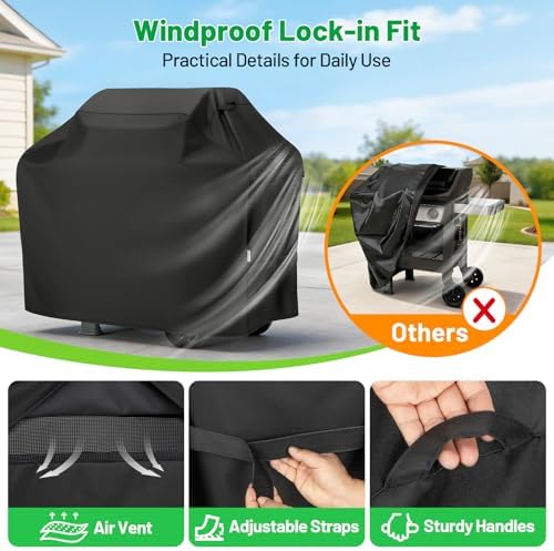50 Inch Grill Cover, Waterproof Gas BBQ Grill Cover for Outdoor - Image 5