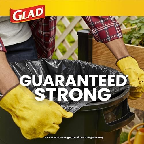 Glad Protection Series Large 30 Gallon Trash Bags, Unscented Heavy Duty Garbage Bags, with Drawstring, 70 Count (Packaging May Vary) - Image 4
