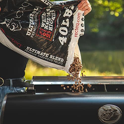 recteq Ultimate Premium Hardwood Grilling Cooking Pellet Barbecue BBQ Grill Smoker Blend with Red Oak, White Oak, Hickory Wood Pellets for Smokers, 40 Pound Bag - Image 3