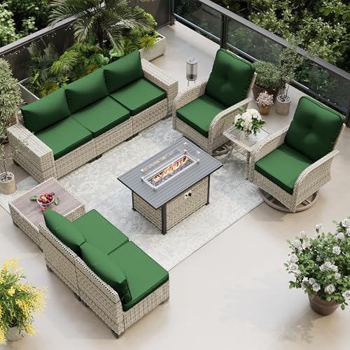 Outdoor Patio Furniture Set PE Wicker Rattan Outdoor Sectional Sofa - Image 2
