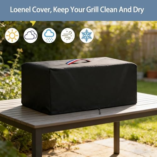 BBQ Grill Cover for Blackstone 2224 Grill, Waterproof 600D Outdoor Propane Barbecue Covers Smoker Covers- 27" L x 21" W x 15" H - Image 6