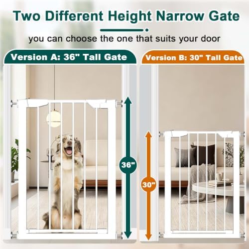 Fairy Baby 36" Tall Narrow Baby Gate 22.8"-25.5" Wide for Doorways & Stairs - Image 3