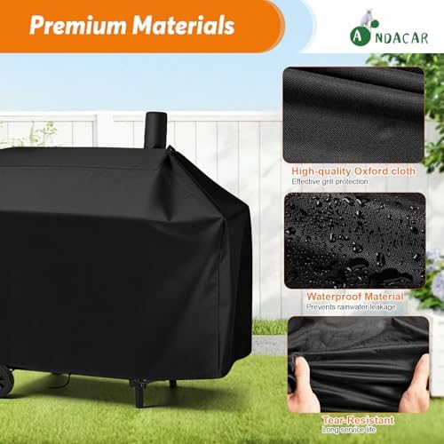 Grill Cover 44" for Royal Gourmet CC1830V 30 Charcoal Grill - Image 4