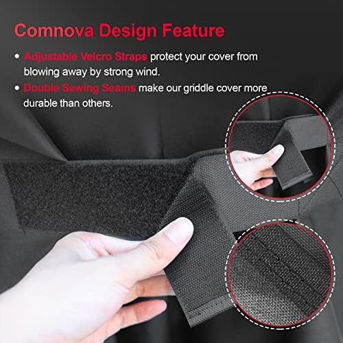 Comnova Grill Cover for Pit Boss Memphis Ultimate - 600D Wood Pellet Smoker Cover for Pitboss, 75 Inch Pellet Cover for Pit Boss Memphis Ultimate and Smoke Hollow 4 in 1 Gas Charcoal Combo Grill - Image 6