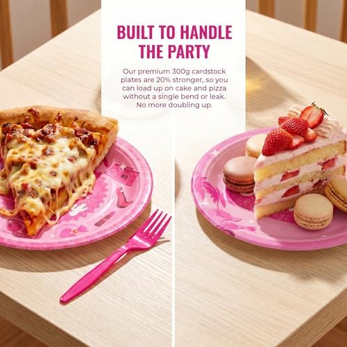 100 Pcs Disposable Let's Go Party Tableware Set for 25 Guests - Image 3