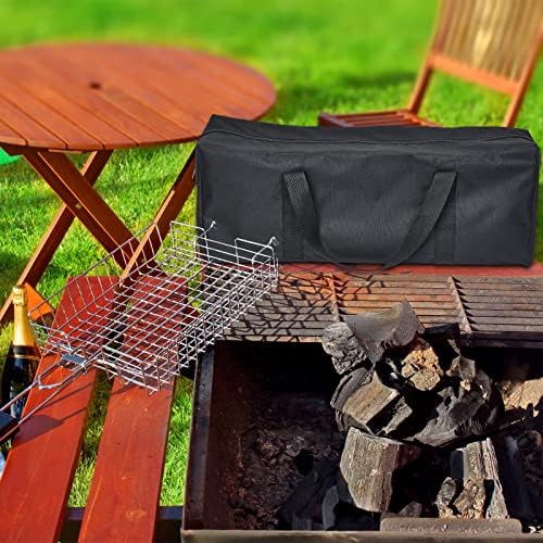 Amylove 2 Sizes Grill Utensil Storage BBQ Tool Bag 24.5" x 9.5" x 5" Large Capacity Grill Accessory Storage Waterproof Grilling Utensil Holder Outdoor BBQ Picnic Cooking Tools for Camp Barbecue - Image 3