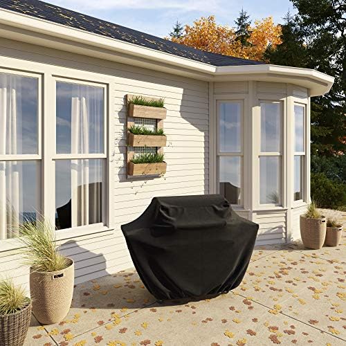 Amazon Basics Gas Grill Barbecue Cover for Outdoor, Waterproof, Anti-UV, Durable, 46" x 24" x 46", Small, Black - Image 6