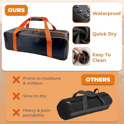 Grill Tool Storage Barbecue Utensil Box, 24" x 8" x 8" BBQ Accessory Bag - Image 5