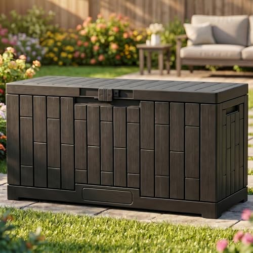 YITAHOME 60 Gallon Resin Deck Box by YITAHOME