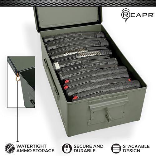 Reapr Steel Ammo Can, Heavy Duty Locking Metal Storage Box, Airtight - Image 6