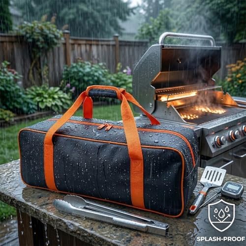 Grill Tool Storage Barbecue Utensil Box, 24" x 8" x 8" BBQ Accessory Bag - Image 2