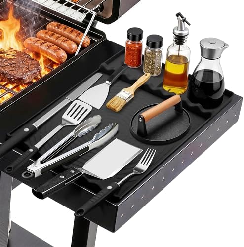 Silicone Grill Mat for Blackstone Griddle Accessories (Black) by Nancyl