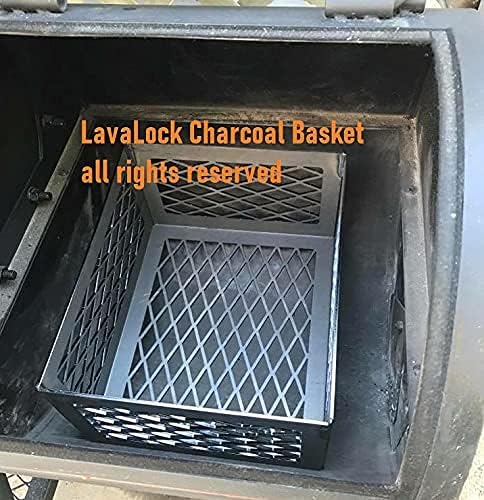 LavaLock® LASER Charcoal Basket 12 x 10 x 6" - Vertical Horizontal UDS smoker coal (firebox) LL-12106-R2 - Image 5