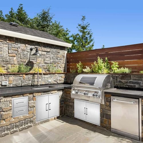 2-Drawer BBQ Island Drawer, 14W x 15H x 23D, Flush Mount, Stainless Steel - Image 5