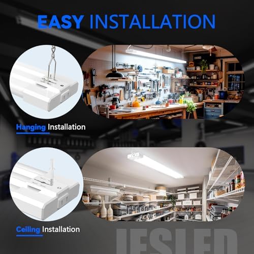 JESLED LED Shop Lights 4FT, 3CCT Selectable 50W 7500LM, Linkable, ETL - Image 7