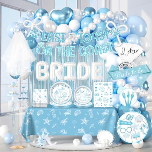 Last Toast on The Coast Bachelorette Decorations, All-in-1 set, 25 Guests by cocomigoPartyHome