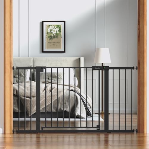 Babelio 36-56" Extra Wide Baby Gate for Stairs No Drilling, PressGuard II by BABELIO