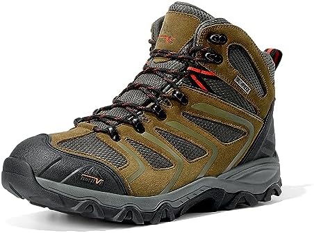 NORTIV 8 Men's Ankle High Waterproof Hiking Boots by NORTIV8