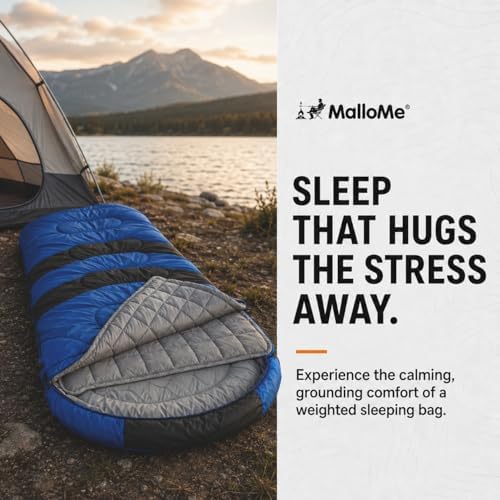 MalloMe Sleeping Bags for Adults Cold Weather & Warm - Backpacking Camping Sleeping Bag for Kids 10-12, Girls, Boys - Lightweight Compact Camping Essentials Gear Accessories Hiking Sleep Must Haves - Image 3